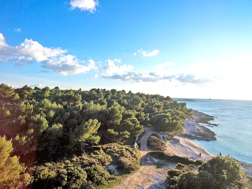 Cape Kamenjak nature park coastline